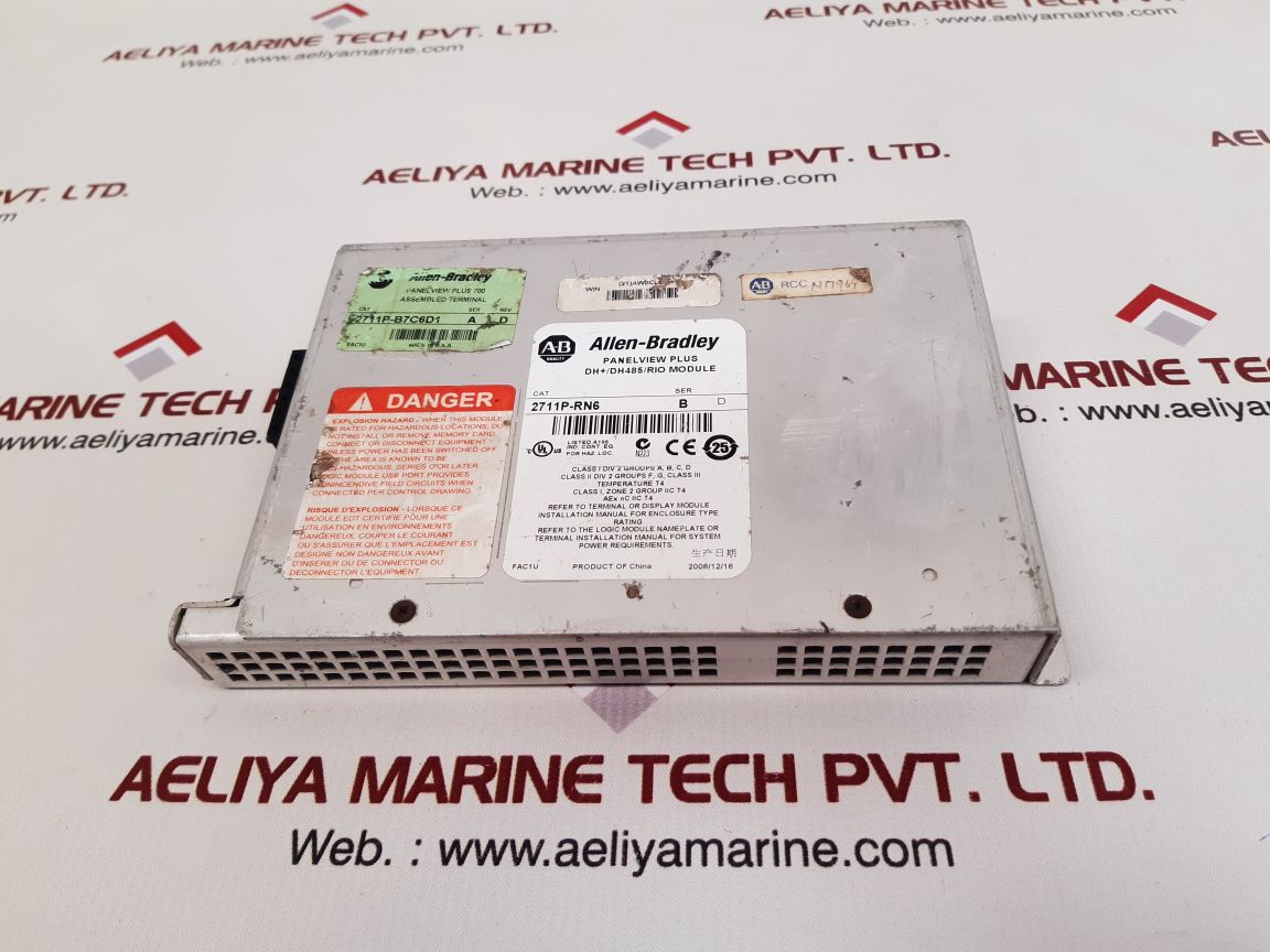 ALLEN-BRADLEY PANELVIEW PLUS DH+/DH485/RIO MODULE 2711P-RN6