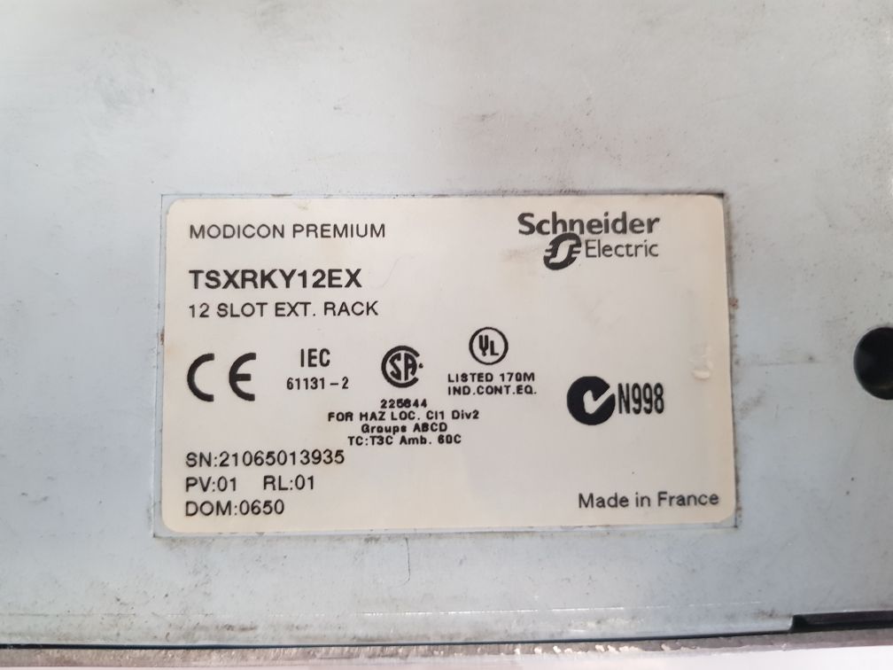 SCHNEIDER ELECTRIC TSX RKY 12EX 12 SLOT EXT.RACK