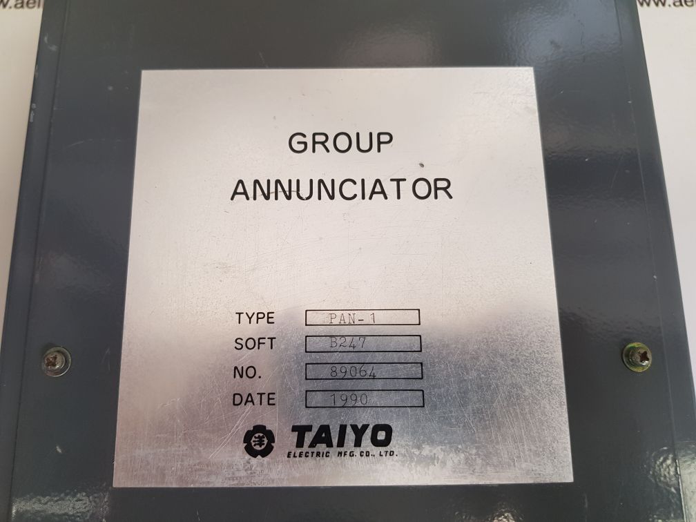 TAIYO ELECTRIC PAN-1 GROUP ANNUNCIATOR