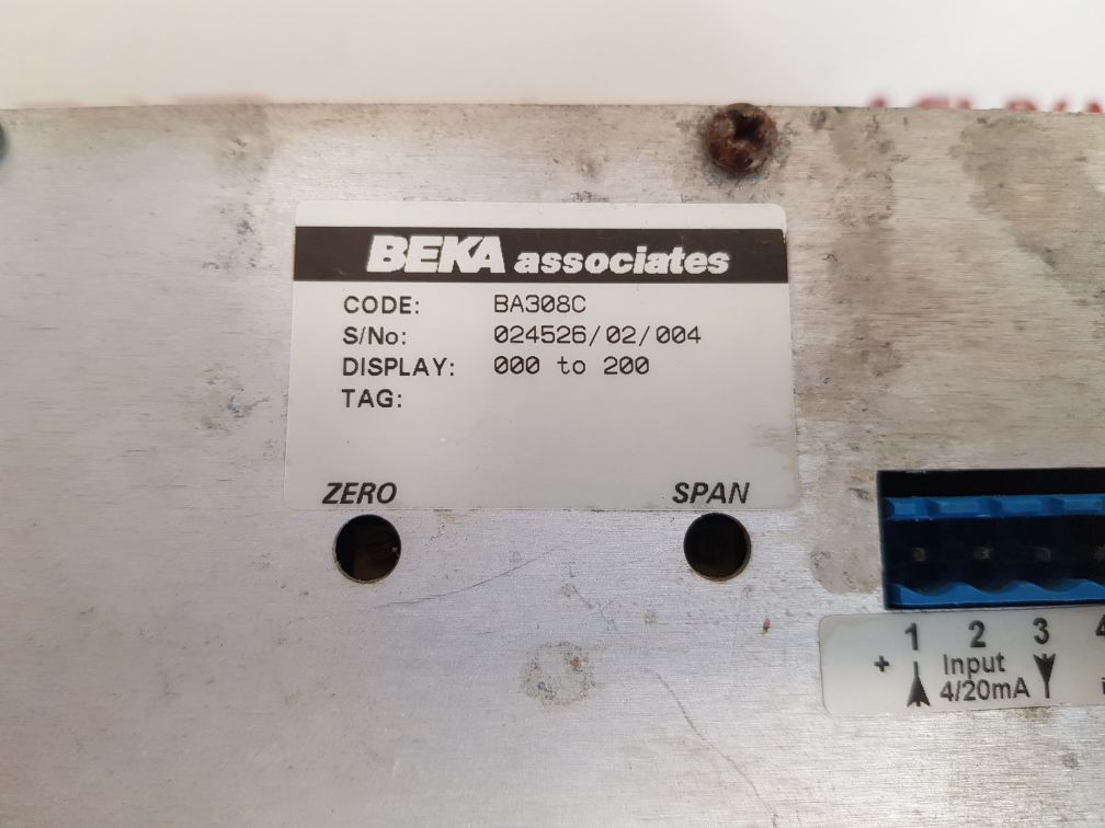 BEKA ASSOCIATES BA308C 3 1/2 DIGIT INDICATOR