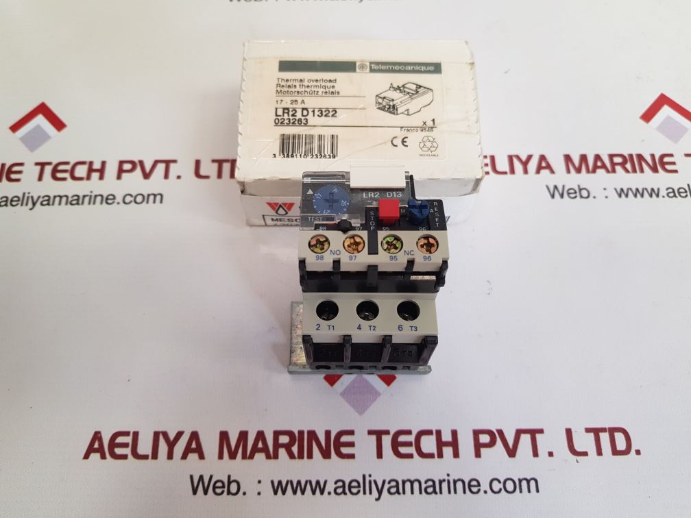 TELEMECANIQUE LR2 D1322 THERMAL RELAY