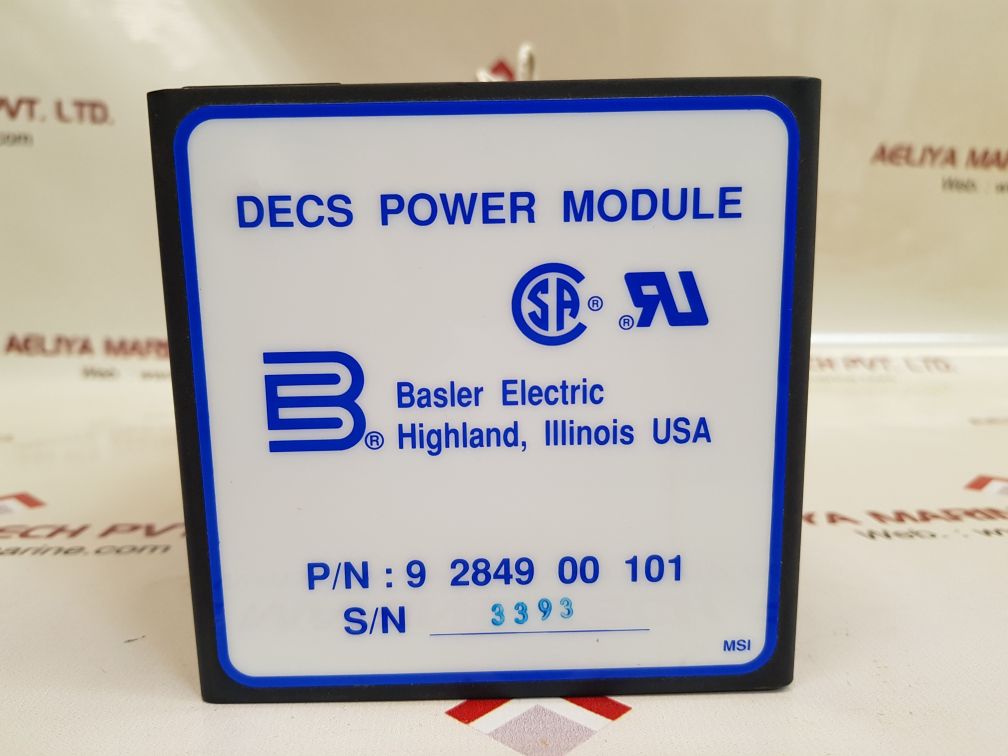 BASLER ELECTRIC 9 2849 00 101 POWER MODULE