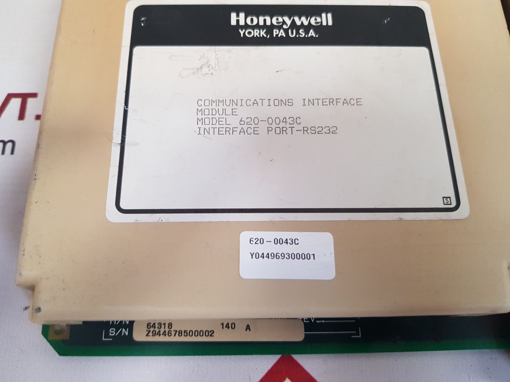 HONEYWELL 620-0043C COMMUNICATION INTERFACE MODULE