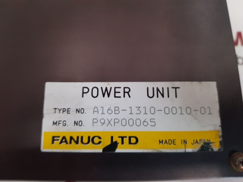 FANUC A16B-1310-0010-01 POWER UNIT A16B-1310-0010/07A