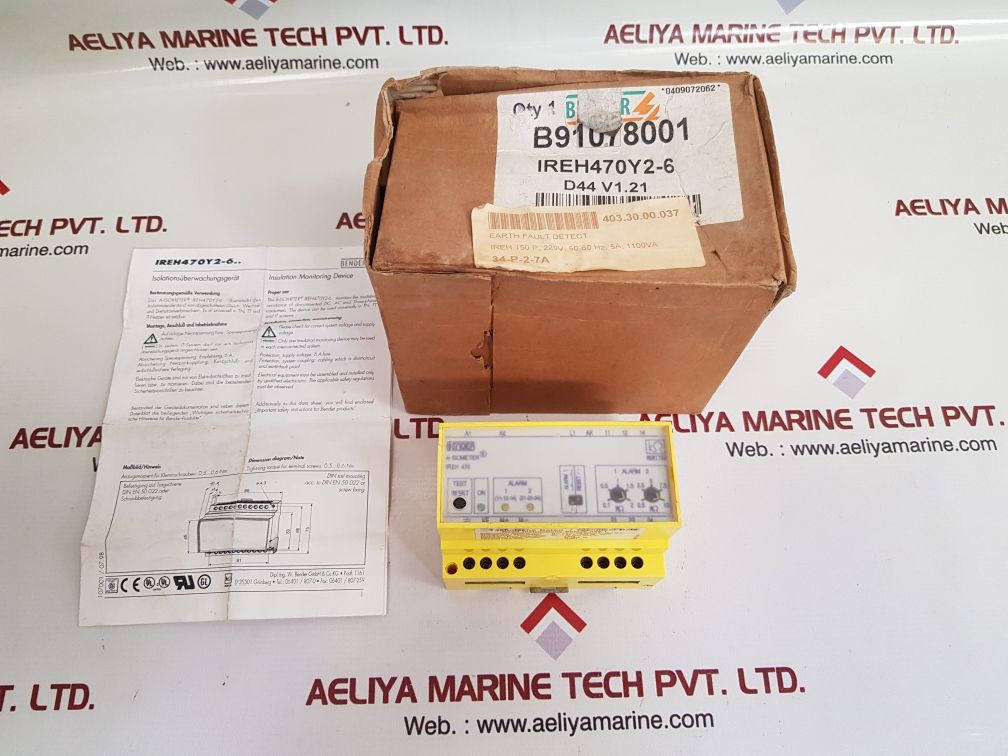 BENDER IREH470Y2-6 INSULATION MONITORING DEVICE