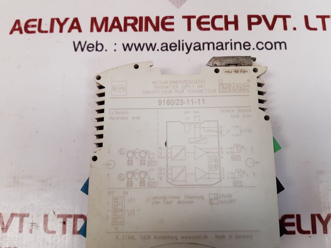 R.STAHL 9160/23-11-11 TRANSMITTER SUPPLY UNIT