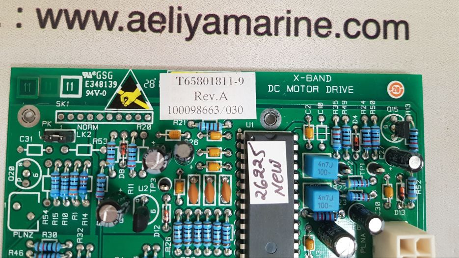 T65801811-9 X-BAND DC MOTOR DRIVE PCB CARD