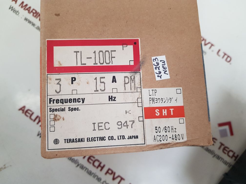 TERASAKI TL-100F 3 POLE CIRCUIT BREAKER 15A