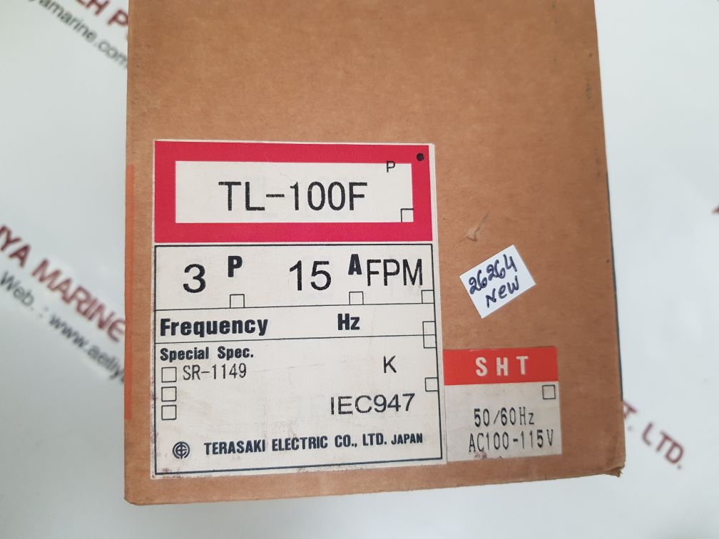 TERASAKI TL-100F 3 POLE CIRCUIT BREAKER ESWB.0201.133