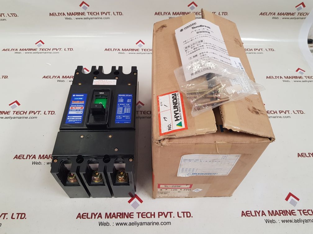 TERASAKI TL-225F 3 POLE CIRCUIT BREAKER 125A