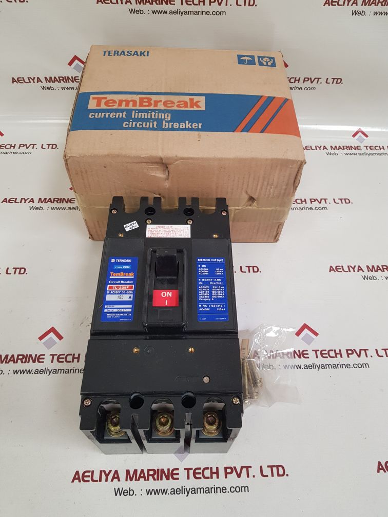 TERASAKI ELECTRIC TL-225F 3 POLE CIRCUIT BREAKER 150A