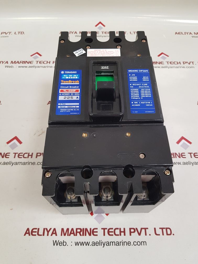 TERASAKI ELECTRIC TL-225F 3 POLE CIRCUIT BREAKER 3500A