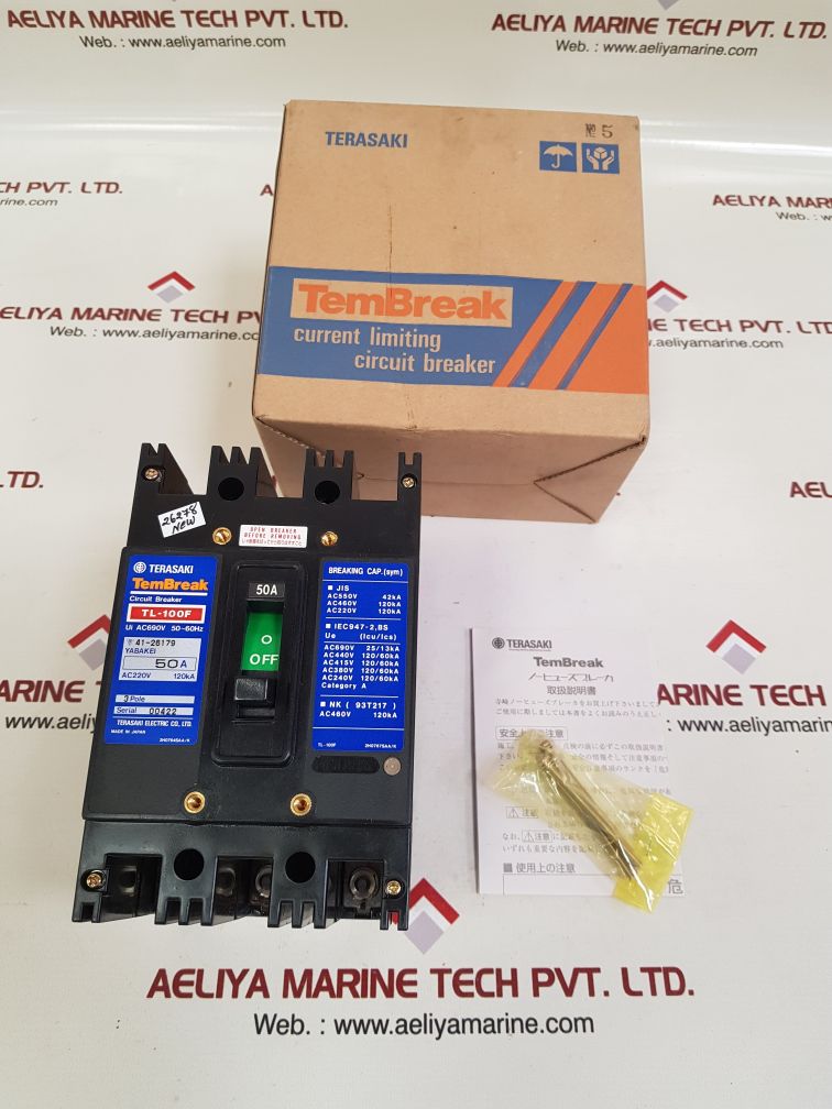 TERASAKI TL-100F 3 POLE CIRCUIT BREAKER 50A