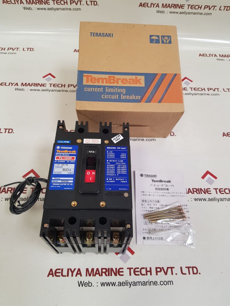 TERASAKI TL-100F 3 POLE CIRCUIT BREAKER 50A