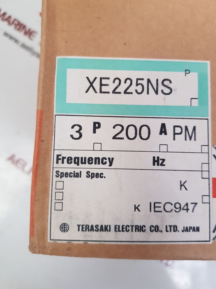 TERASAKI XE225NS 3 POLE CIRCUIT BREAKER 200A