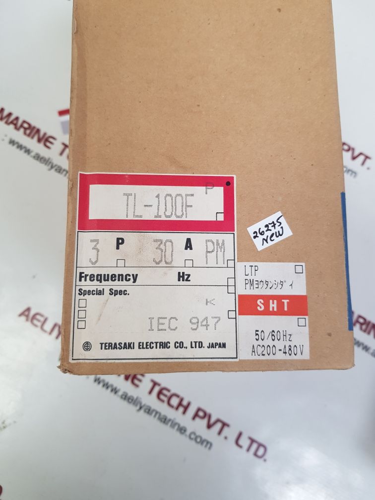 TERASAKI TL-100F 3 POLE CURRENT LIMITING CIRCUIT BREAKER 30A