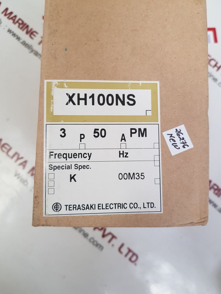 TERASAKI ELECTRIC XH100NS 3 POLE CIRCUIT BREAKER 50A