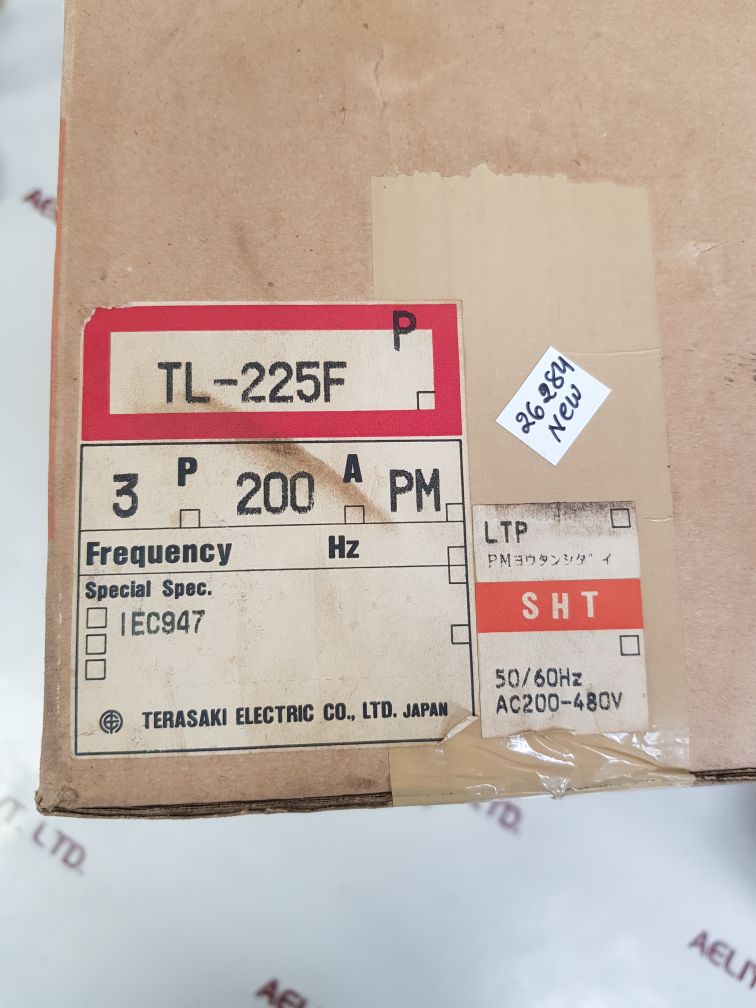 TERASAKI TL-225F 3 POLE CIRCUIT BREAKER 200A