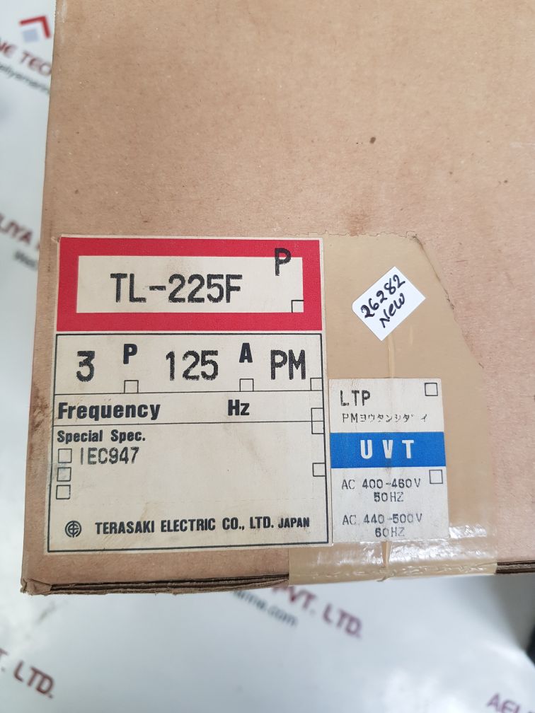 TERASAKI TL-225F 3 POLE CIRCUIT BREAKER 125A