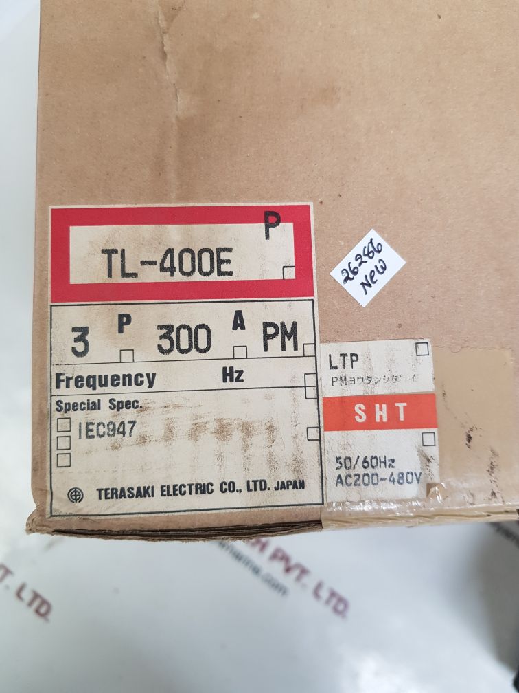 TERASAKI ELECTRIC TL-400E 3 POLE CIRCUIT BREAKER 300A