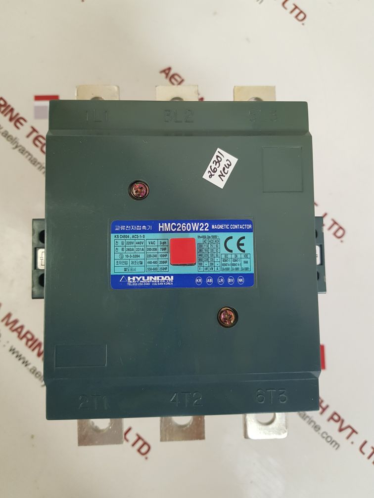 HYUNDAI HMC260W22 MAGNETIC CONTACTOR