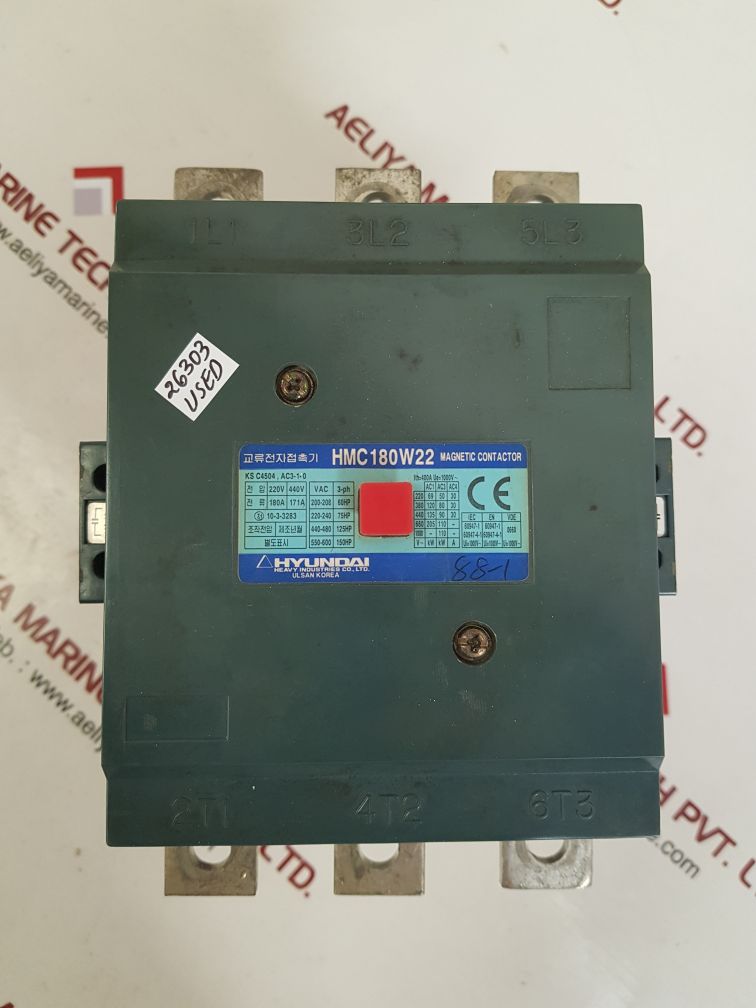 HYUNDAI HMC180W22 MAGNETIC CONTACTOR