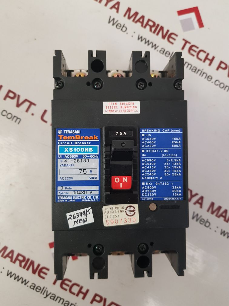 TERASAKI XS100NB CIRCUIT BREAKER