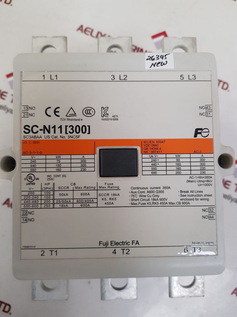 FUJI SC-N11 [300] MAGNETIC CONTACTOR