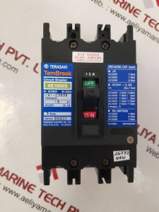 TERASAKI ELECTRIC XE100NS 3 POLE CIRCUIT BREAKER 15A