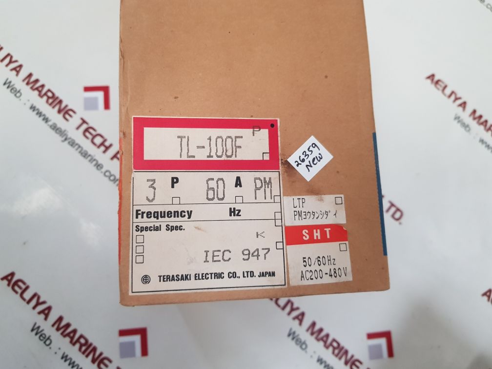 TERASAKI TL-100F 3 POLE CURRENT LIMITING CIRCUIT BREAKER 60A