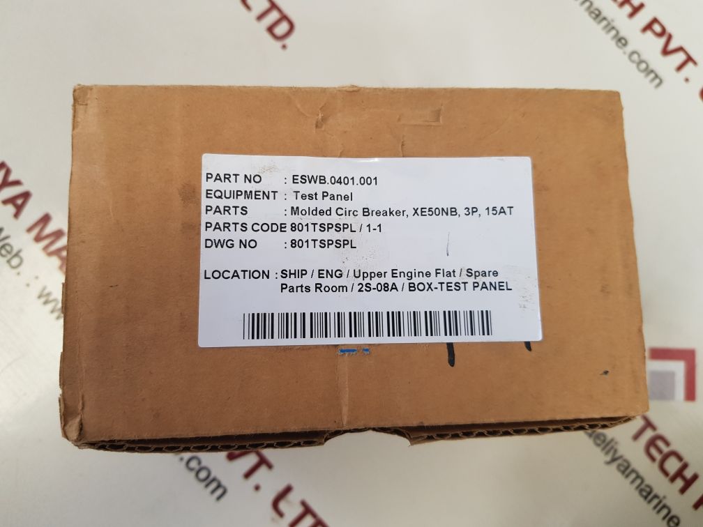 TERASAKI ELECTRIC XE50NB 3 POLE CIRCUIT BREAKER 15A