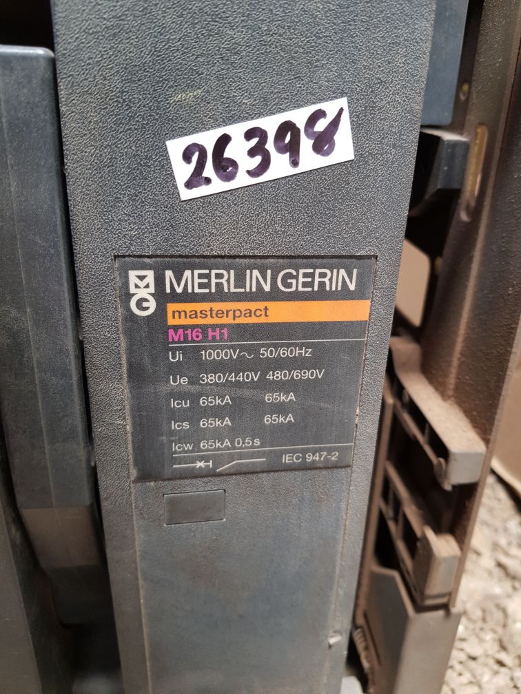 MERLIN GERIN M16 H1 MASTERPACT CIRCUIT BREAKER