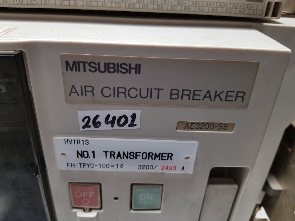 MITSUBISHI AE3200-SS AIR CIRCUIT BREAKER