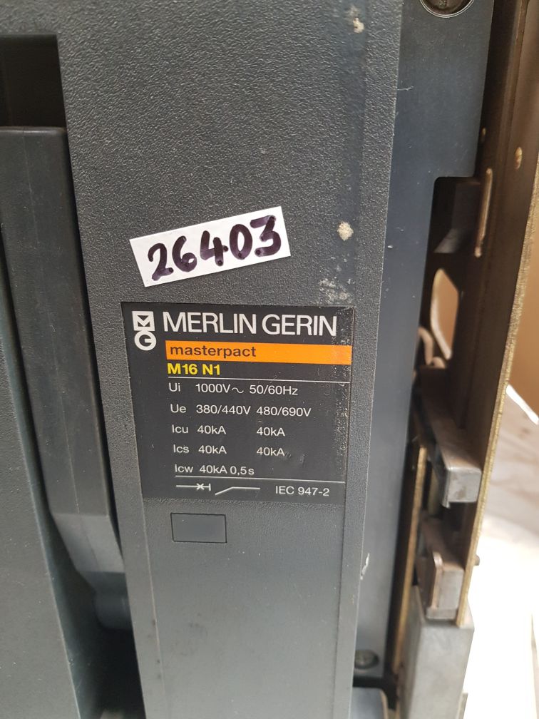 MERLIN GERIN M16 N1 MASTERPACT CIRCUIT BREAKER