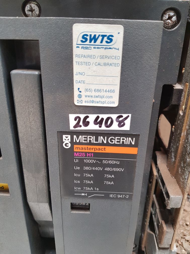 MERLIN GERIN M25 H1 MASTERPACT CIRCUIT BREAKER STR 28D