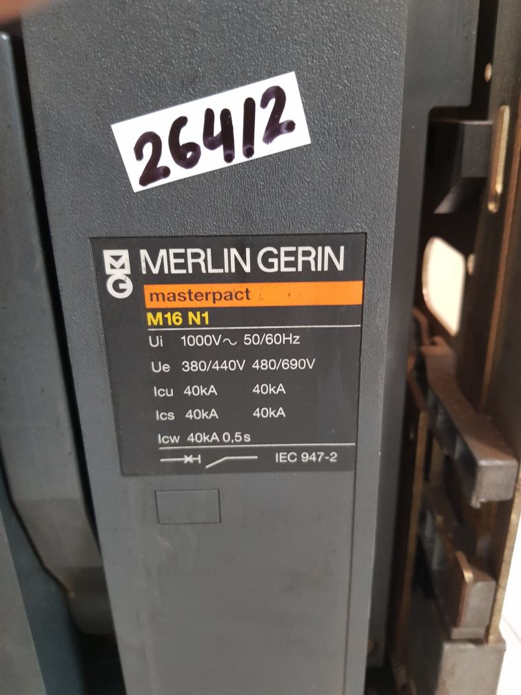 MERLIN GERIN M16 N1 MASTERPACT CIRCUIT BREAKER TF12962540210