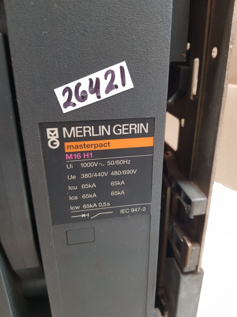 MERLIN GERIN M16 H1 MASTERPACT CIRCUIT BREAKER 1600A