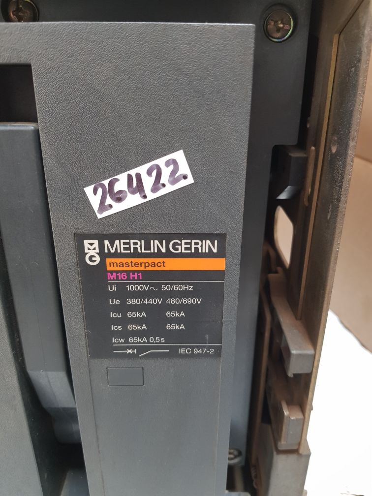 MERLIN GERIN MASTERPACT M16 H1 CIRCUIT BREAKER 1600A