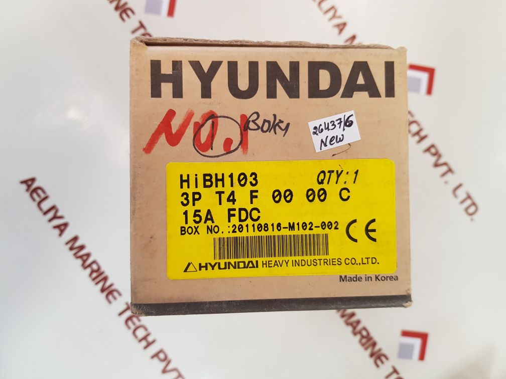 HYUNDAI HIBH 103 MOLDED CASE CIRCUIT BREAKER ESWB.0201.127