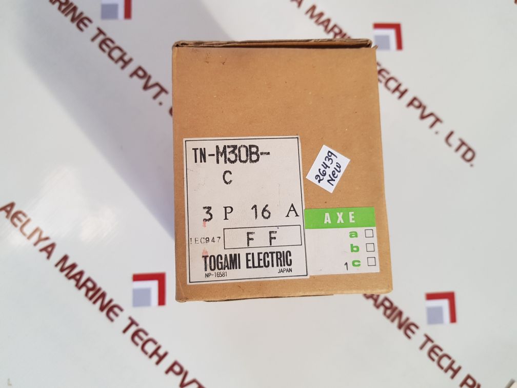 TOGAMI-ELECTRIC TN-M30B 3 POLE CIRCUIT BREAKER TN-M30B-C