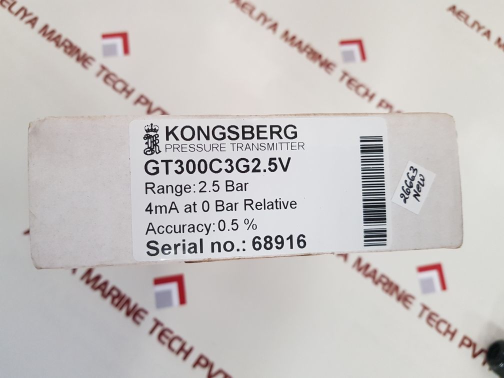 KONGSBERG GT300C3G2.5V PRESSURE TRANSMITTER