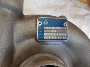 BORG WARNER 5328 101 5092B TURBOCHARGER
