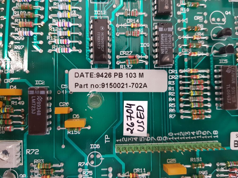SAAB MARINE ELECTRONICS 9150021-702A PCB CARD