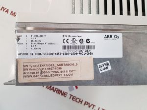 ABB ACS800-04-0006-5+ J400+ K454+L502+L509+P901+Q950 DRIVE MODULE