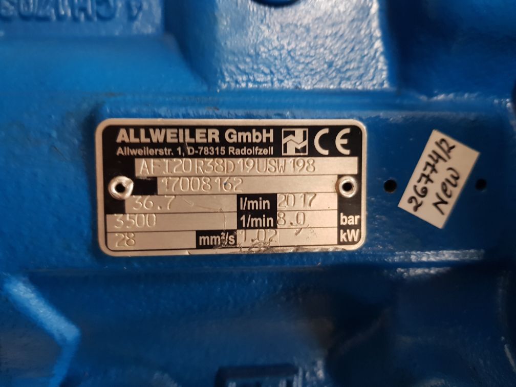 ALLWEILER AFI20R38D19USW198 TRIPLE SCREW PUMP