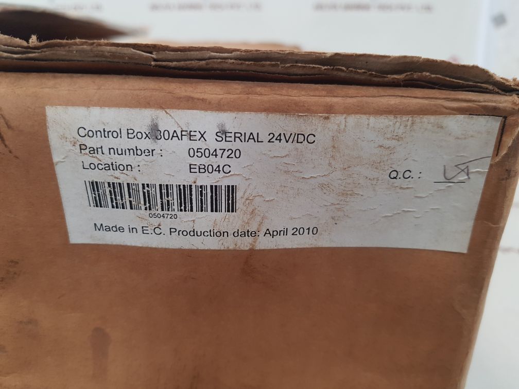 ORLACO 0504720 CONTROL BOX 80 AFEX
