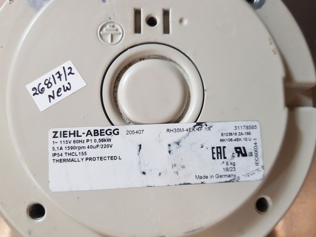 ZIEHL-ABEGG RH35M-4EK.4F.1R CENTRIFUGAL FAN