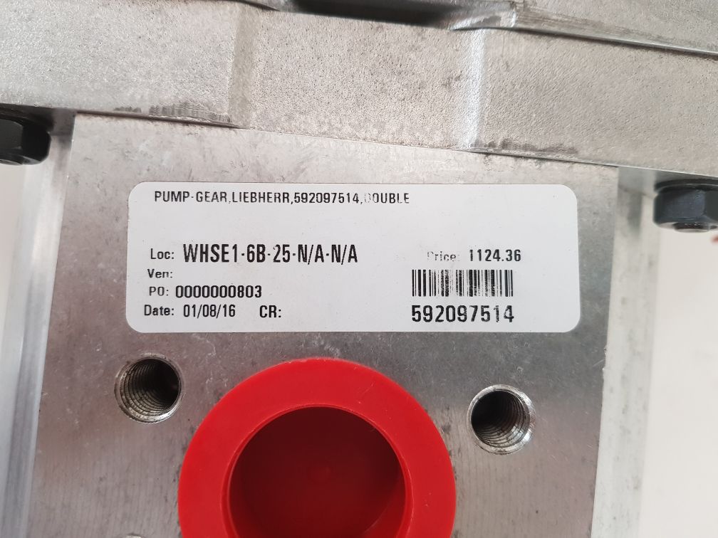 IEBHERR 592097514 DOUBLE GEAR PUMP