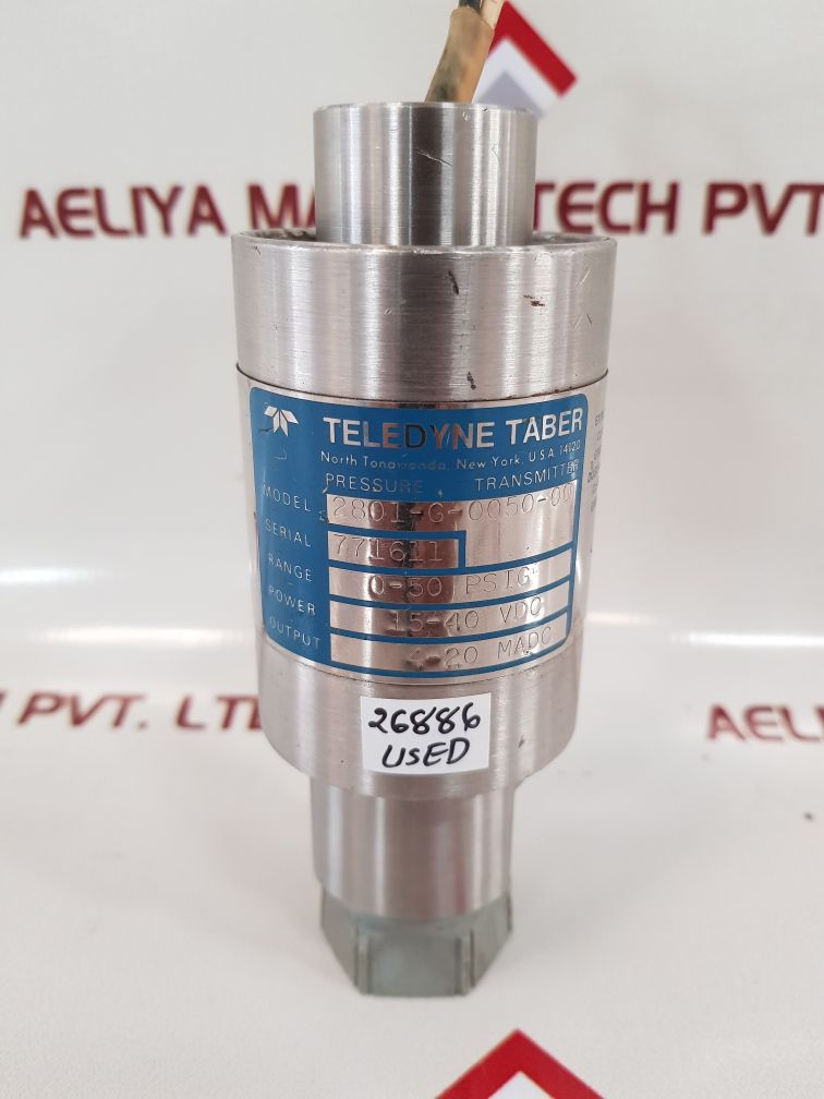 TELEDYNE TABER 2801-G-0050-00 PRESSURE TRANSMITTER