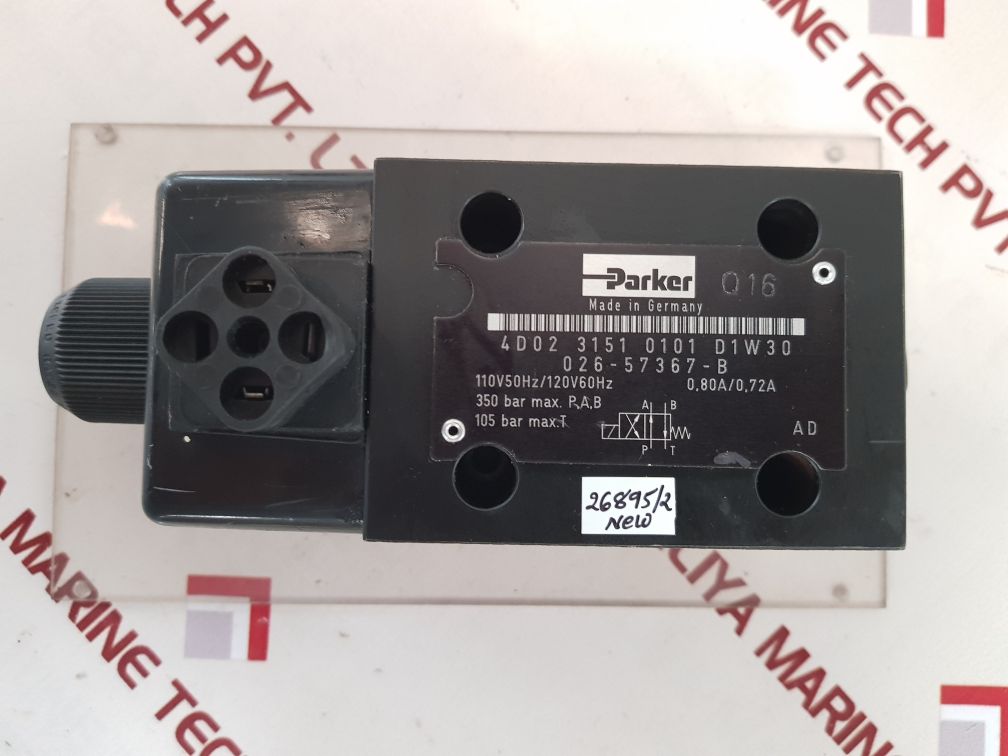 PARKER 4D02 3151 0101 D1W30 SOLENOID DIRECTIONAL VALVE